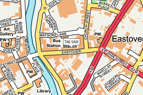 TA6 5AW map - OS OpenMap – Local (Ordnance Survey)