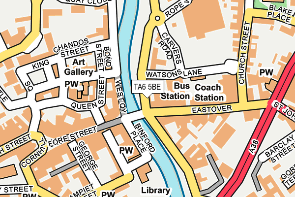 TA6 5BE map - OS OpenMap – Local (Ordnance Survey)