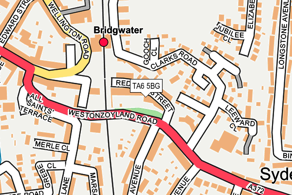 TA6 5BG map - OS OpenMap – Local (Ordnance Survey)