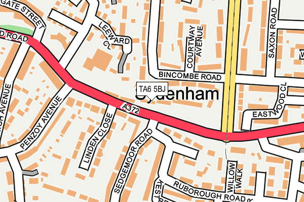 TA6 5BJ map - OS OpenMap – Local (Ordnance Survey)