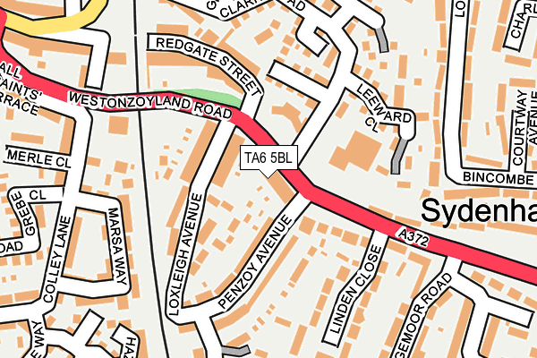 TA6 5BL map - OS OpenMap – Local (Ordnance Survey)