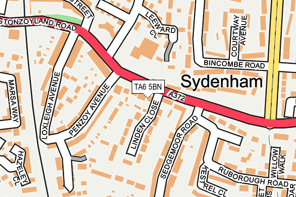 TA6 5BN map - OS OpenMap – Local (Ordnance Survey)