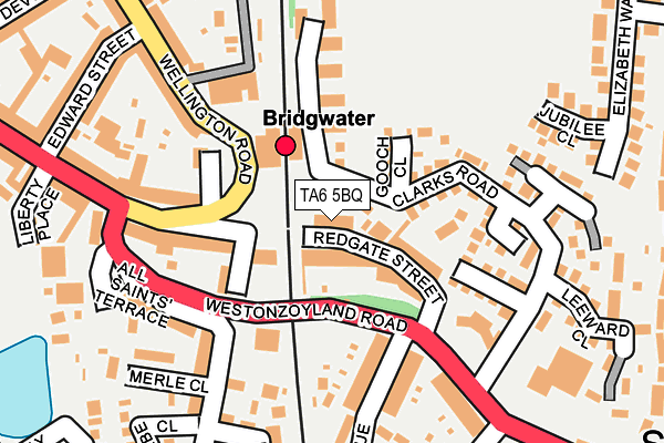 TA6 5BQ map - OS OpenMap – Local (Ordnance Survey)