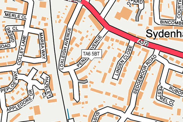 TA6 5BT map - OS OpenMap – Local (Ordnance Survey)