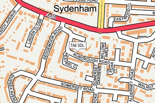 TA6 5DL map - OS OpenMap – Local (Ordnance Survey)