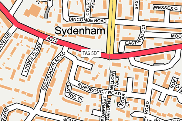 TA6 5DT map - OS OpenMap – Local (Ordnance Survey)