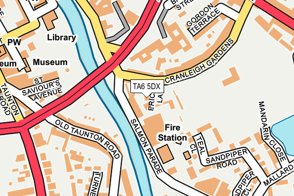 TA6 5DX map - OS OpenMap – Local (Ordnance Survey)