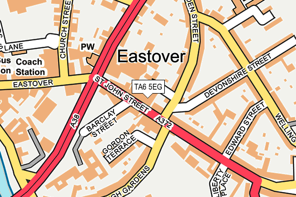 TA6 5EG map - OS OpenMap – Local (Ordnance Survey)