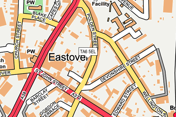 TA6 5EL map - OS OpenMap – Local (Ordnance Survey)