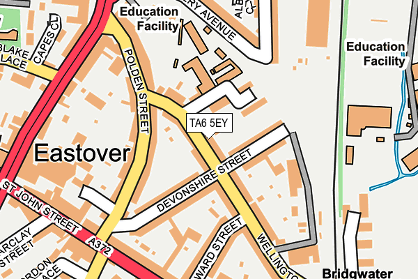 TA6 5EY map - OS OpenMap – Local (Ordnance Survey)