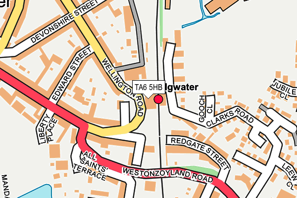 TA6 5HB map - OS OpenMap – Local (Ordnance Survey)