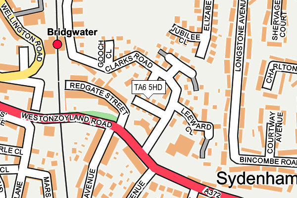 TA6 5HD map - OS OpenMap – Local (Ordnance Survey)