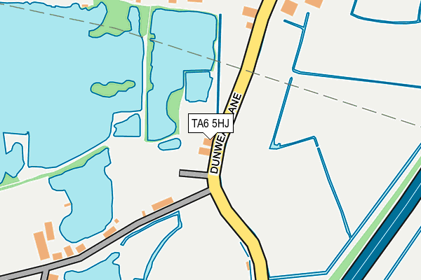 TA6 5HJ map - OS OpenMap – Local (Ordnance Survey)