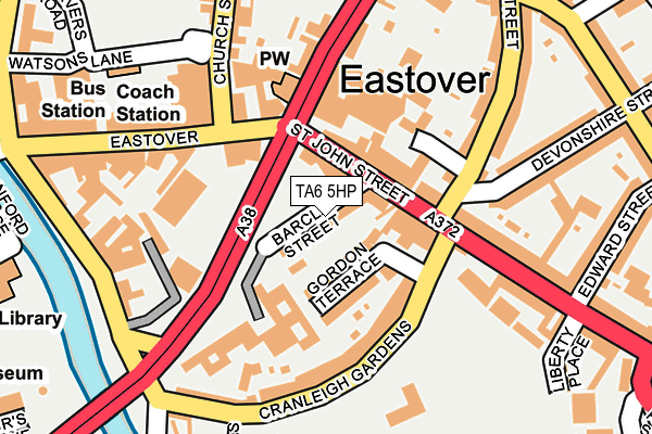 TA6 5HP map - OS OpenMap – Local (Ordnance Survey)