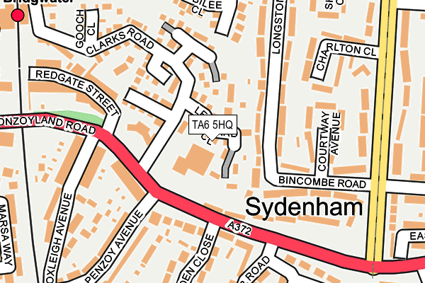 TA6 5HQ map - OS OpenMap – Local (Ordnance Survey)