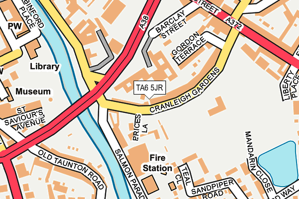 TA6 5JR map - OS OpenMap – Local (Ordnance Survey)