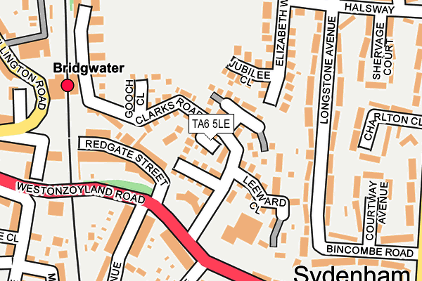 TA6 5LE map - OS OpenMap – Local (Ordnance Survey)