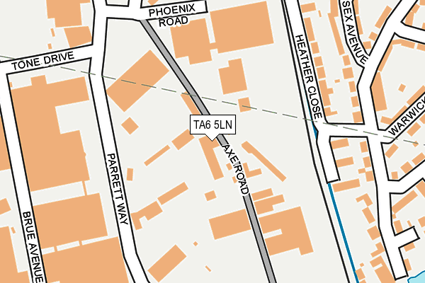 TA6 5LN map - OS OpenMap – Local (Ordnance Survey)