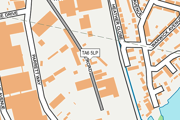 TA6 5LP map - OS OpenMap – Local (Ordnance Survey)
