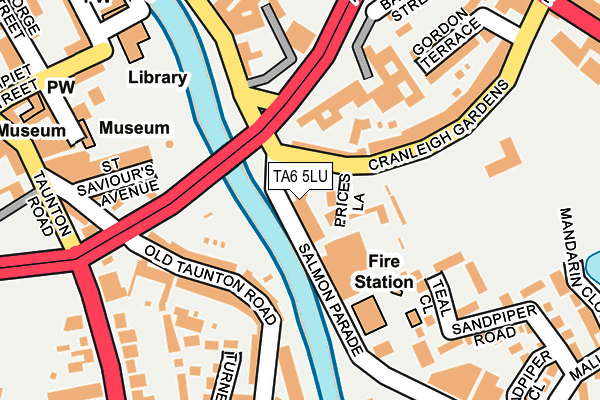 TA6 5LU map - OS OpenMap – Local (Ordnance Survey)