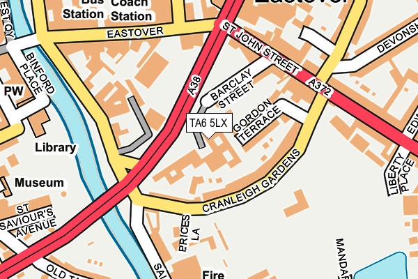 TA6 5LX map - OS OpenMap – Local (Ordnance Survey)