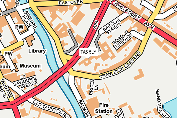 TA6 5LY map - OS OpenMap – Local (Ordnance Survey)