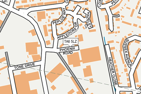 TA6 5LZ map - OS OpenMap – Local (Ordnance Survey)