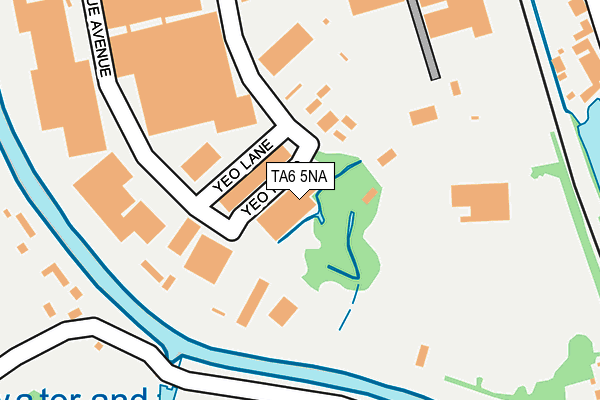 TA6 5NA map - OS OpenMap – Local (Ordnance Survey)