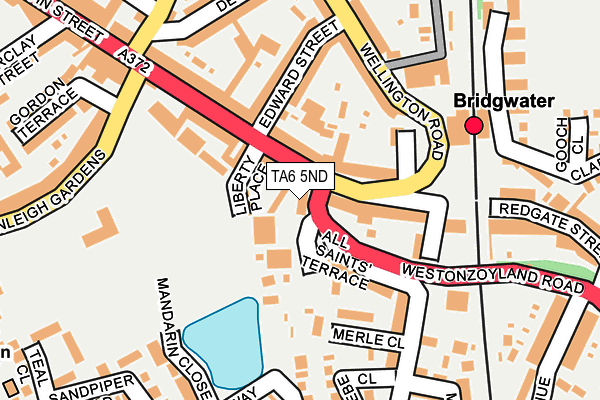 TA6 5ND map - OS OpenMap – Local (Ordnance Survey)