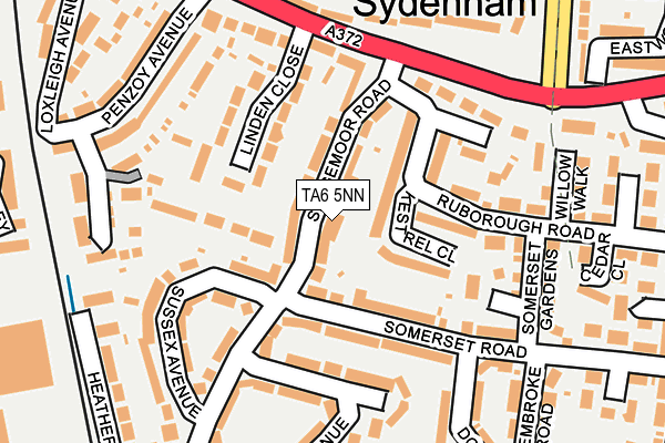 TA6 5NN map - OS OpenMap – Local (Ordnance Survey)