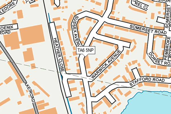 TA6 5NP map - OS OpenMap – Local (Ordnance Survey)