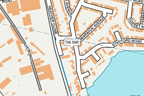 TA6 5NR map - OS OpenMap – Local (Ordnance Survey)