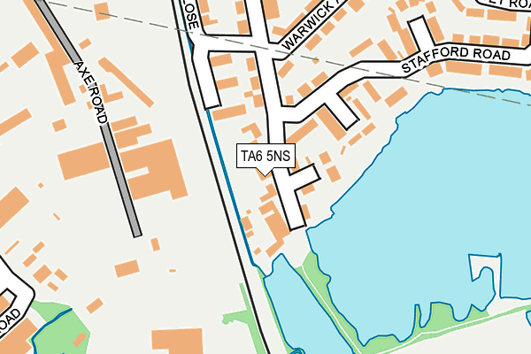 TA6 5NS map - OS OpenMap – Local (Ordnance Survey)