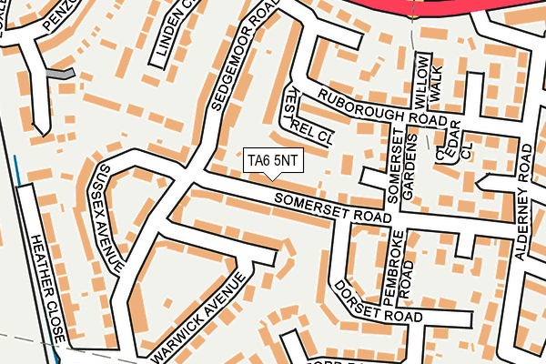 TA6 5NT map - OS OpenMap – Local (Ordnance Survey)