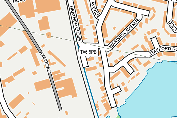 TA6 5PB map - OS OpenMap – Local (Ordnance Survey)