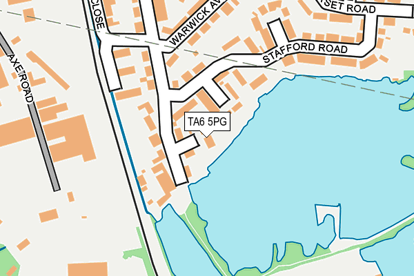 TA6 5PG map - OS OpenMap – Local (Ordnance Survey)