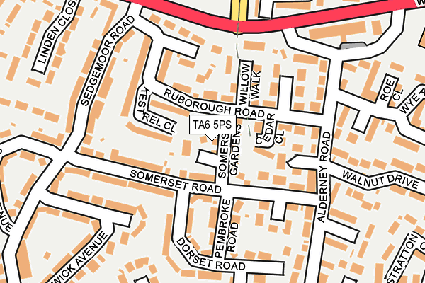 TA6 5PS map - OS OpenMap – Local (Ordnance Survey)