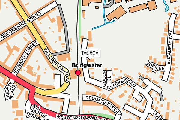 TA6 5QA map - OS OpenMap – Local (Ordnance Survey)