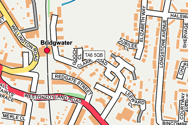 TA6 5QB map - OS OpenMap – Local (Ordnance Survey)