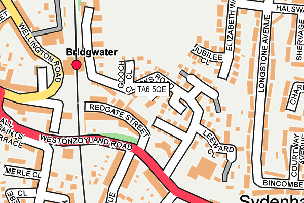 TA6 5QE map - OS OpenMap – Local (Ordnance Survey)