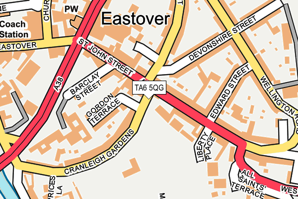 TA6 5QG map - OS OpenMap – Local (Ordnance Survey)