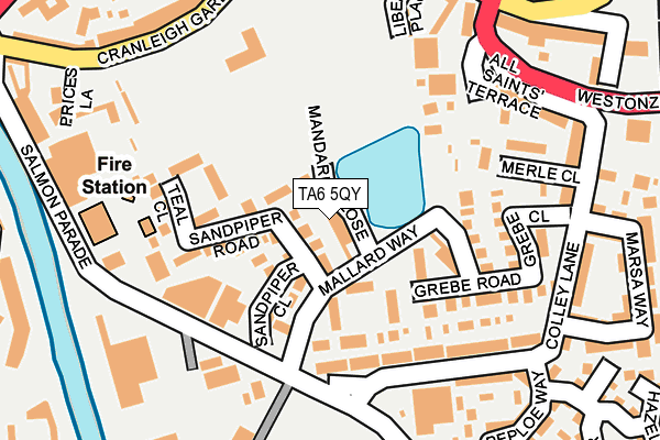 TA6 5QY map - OS OpenMap – Local (Ordnance Survey)