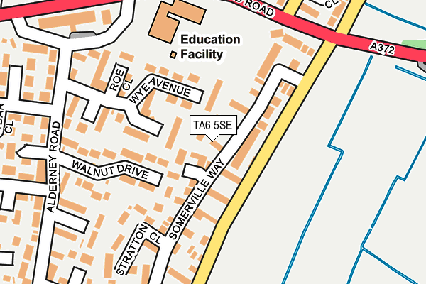 TA6 5SE map - OS OpenMap – Local (Ordnance Survey)