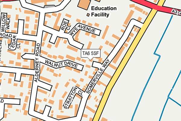 TA6 5SF map - OS OpenMap – Local (Ordnance Survey)