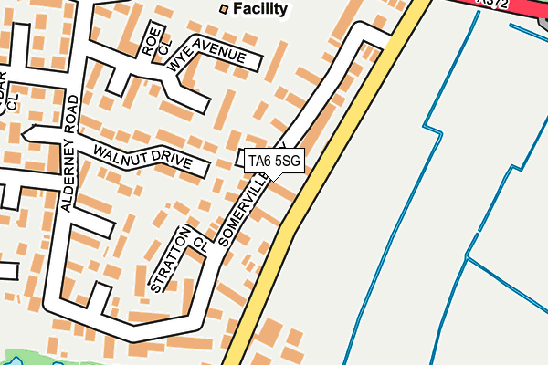 TA6 5SG map - OS OpenMap – Local (Ordnance Survey)