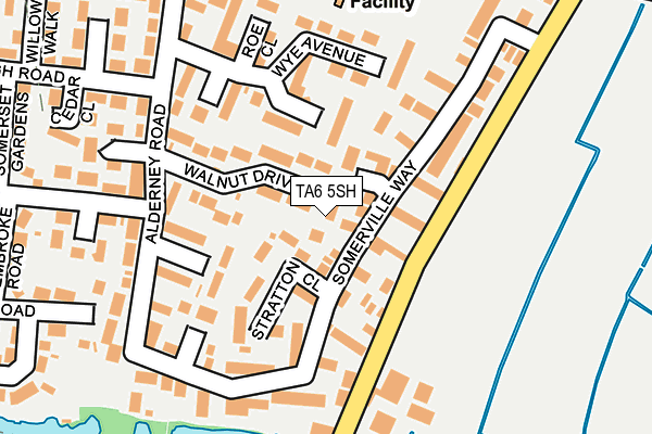 TA6 5SH map - OS OpenMap – Local (Ordnance Survey)