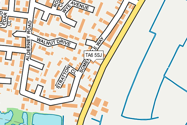 TA6 5SJ map - OS OpenMap – Local (Ordnance Survey)