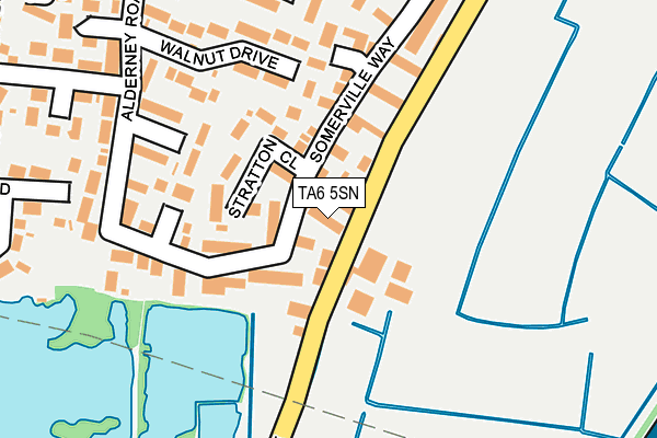 TA6 5SN map - OS OpenMap – Local (Ordnance Survey)