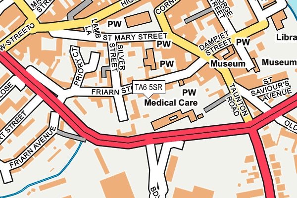 TA6 5SR map - OS OpenMap – Local (Ordnance Survey)