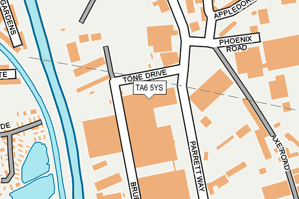 TA6 5YS map - OS OpenMap – Local (Ordnance Survey)